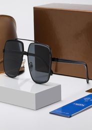 New Luxury Designer Sunglasses Men Square Metal Glasses Frame Design Show Type Cool Summer Oval Sun Glasses for Women Mens Fashion1583372