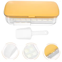 Storage Bottles Ice Block Mold Cube Tray Making Household Molds Lid Plastic Trays Freezer Bin Cubes