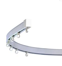 Aluminium Plastic Rod Bendable Window Curtain Track Curved Rail Inner Pulley7590292
