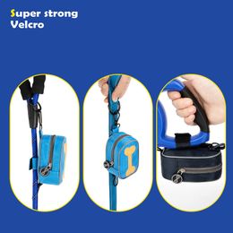 Dog Clean Up Bag Poop Bag Holder Leash Attachment Snack Pack Waterproof Outdoor Hand-free Clip Pet Garbage Bag Pet Cleaning Tool