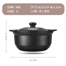 2023 Stew Pot Casserole Ceramic Saucepan High Temperature Resistant Cooking Pan Gas Electric Stove Cooker for Kitchen Crock Pots