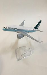 16cm Plane Model Aeroplane Model Cathay Pacific A350 Planes Aircraft Model Toy 1400 Diecast Metal Airbus A350 Aeroplanes toys LJ2006859002