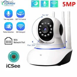 IP Cameras 5MP ICsee Smart Home WIFI Camera IP Wireless Monitoring Bidirectional Audio CCTV Pet Monitor Security Indoor CameraC240412