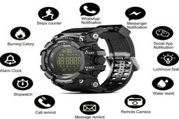 EX16 Smart Watch Bluetooth Waterproof IP67 Smart Wristwatch Relogios Pedometer Stopwatch Sport Bracelet For iPhone Android Phone W1182915