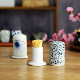 Japanese Restaurant Ceramic Toothpick Barrel, Light Luxury Toothpick Box, Ins Wind Toothpick Jar, Toothpick Bucket, Living Room