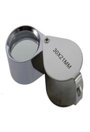 Mini 30X Glass Magnifying Magnifier Jeweller Eye Jewellery Loupe Loop Triplet Jewelers6615182