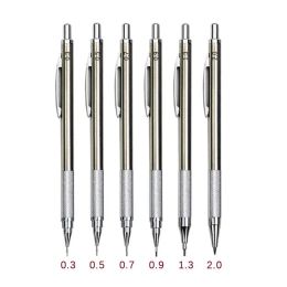 Various Types Of Metal Mechanical Pencil Full Metal Automatic Drawing Painting Office Leads With School Art Pencil Supply H8Z4