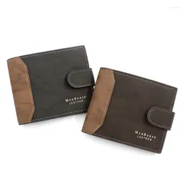 Wallets Men's Wallet Black/brown/coffee Business Card Holder Case Male Short Purse PU Leather Money Bag For Men 2024