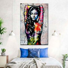 Sexy Women Urban Babe Body Posters Canvas Art Wall Prints Modern Sultry Female Graffiti Paintings Living Room Home Decor Picture