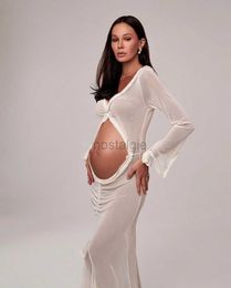 Maternity Dresses Maternity DressesElegant Maternity Dress for Baby Shower Photography Chic and Comfortable Apparel for Expectant Moms 24412