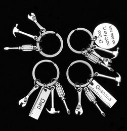 if dad cant fix it no one can hand tools keychain daddy key rings father key chain accessories gift for grandpa papa dad3093153