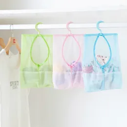 Storage Bags Kitchen Bathroom Hanging Clothes Hanger Mesh Bag Baby Toy Multifunctional Hook Sorter