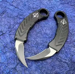 Special Double Action Claw Karambit AUTO Knives K110 Blade Black Aviation Aluminum handles Camp Hunt Tactical knife EDC Tools