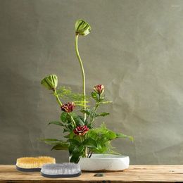 Vases Sun Moon Flower Holder Durable Stainless Steel Frog For Diy Vase Arrangement Shape Home