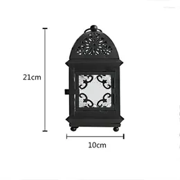 Candle Holders European Classical Moroccan Lighthouse Romantic Hanging Wedding Metal Lamp Crafts Weeding Home Decoration Birthday Gifts