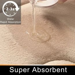 Absorbent Bath Mat Super Absorbent Bathroom Carpets Rugs Soft Memory Foam Floor Bedroom Toilet Floor Shower Rug Decor 2023 New