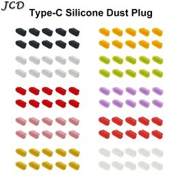 JCD 10pcs Type-C Dust Plug USB Charging Port Protector Silicone Cover Anti-dust Cap for Samsung Huawei Smart Phone Accessories