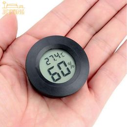 Circular Mini Electronic Hygrometer Thermometer Digital LCD Monitor Humidity Meter Gauge For Humidifiers Dehumidifiers