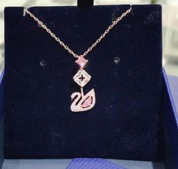 Dazzling Women039s Necklace Rose Gold Plated AlloyAAA Pendants Moments Women for Fit Nrvklace Jewelry 119 Annajewel26426744845083