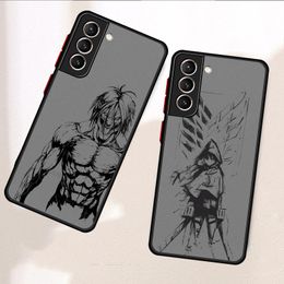 Anime Attack On Titan Phone Case for Samsung Galaxy S23 Ultra S22 S20 FE S21 Plus 5G S10 Plus S22Ultra Cover