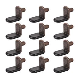 20pcs Shelf Support Studs Pegs Pins Plugs Wall Mount Bracket 6mm L-Shaped Cabinet Laminated Bracket Furniture Hardware