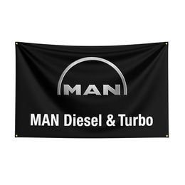 90x150cm Mans Flag Polyester Printed Racing Car Banner For Decor 1