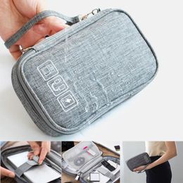 Wallets Cable Bag Organiser Wires Charger Digital Usb Gadget Portable Electronic Earphone Case Zipper Storage Pouch Accessories Tr215P