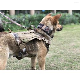 Dog Collars Tactical Harnesses Pet Training Vest And Leash Set For Small Medium Big Use Walking Hunting