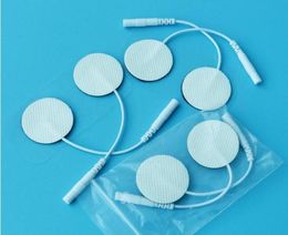 300pcs DHL Reusable Syrtenty Premium EMSTENS Unit Electrode pads round Small Electrode Physiotherapy for Face Hand and Small Area9082951