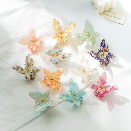 Acetate Resin Hairpin Butterfly Hair Claws Women Hair Clamps Mermaid Colourful Fairy Barrettes Acrylic Hair Accessories