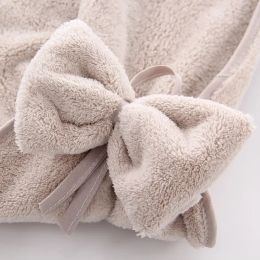 Bowknot Hand Towels for Kitchen Bathroom Coral Velvet Microfiber Soft Quick Dry Absorbent Cleaning Cloths Home Towel