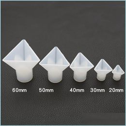 Molds Triangle Vertebral Sile Diy Epoxy Resin Mods With Cylinder Holder For Jewelry Polymer Clay Craft Making 60Mm 50Mm 40Mm Drop Deli Dh8Lc