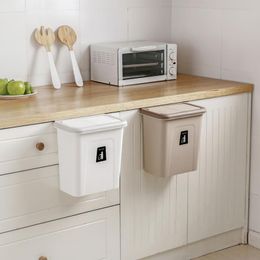 Hanging Trash Bin Waste Bin Cabinet Door Wall Mounted Folding Kitchen Cleaning Garbage Trash Can Toilet Waste Storage Kitchen