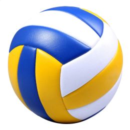 Volleyball Standard Size 5 Volleyball PU Leather Match Volleyball Indoor Outdoor Training Ball Soft Touch Beach Volleyball Diameter 21.5cm