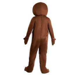 Halloween Adult Gingerbread Mascot Christmas Cosplay Costume Gingerbread Man Clothing Carnival Cosplay Movie Role Jumpsuits