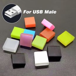 10Pcs Dust Plug Cap For USB Port Male Data Cable Charging Port Universal Protector Cover For USB A Port Flash Disk Protection