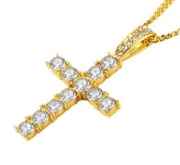 Hip Hop Men Women Fashion Jewellery Stainless Steel Pendant Necklace Full Rhinestone Design Gold Silver Colour Chain Jewellery Mens Necklaces2963860