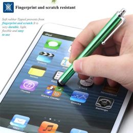 10Pcs/Lot Mobile Phone Stylus Touch Screen Pen for iPad Apple iPhone Samsung Tablet All Capacitive Screen Pens with Clip Stylus