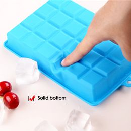 With Lid /No Lid 24-hole Silicone Ice Tray Square Box Auxiliary Food Puree Cheese Jelly Mould Bar Kitchen Tool Cocktail Cube