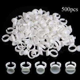 Supplies Yuelong 500pcs Microblading Tattoo Ink Rings Cups S/m/l Size Makeup Pigment Glue Rings Tattoo Ink Holder Tattoo Accessories
