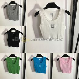 Luxury Cropped T Shirt Women Sport Tanks Top Summer Breathable Vest Quick Drying Sleeveless Tees