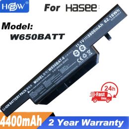 Batteries W650bat 6 Laptop battery for Hasee K610C K650D K570N K710C K590C K750D series Clevo W650S W650BAT6 batterie