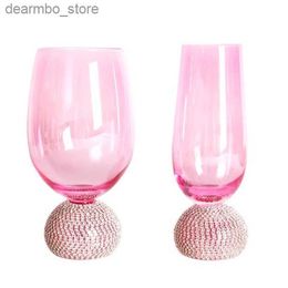 Wine Glasses Fairy wine lasses pink diamond whisky lasses decorated with oblets red wine lasses wine lasses L49