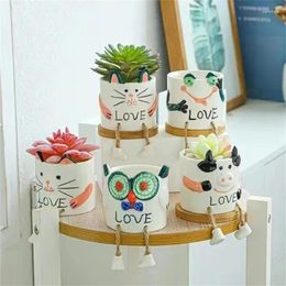 Vases Hanging Foot Animal Flower Pot Lovely Simple And Delicate Convenient Compact Repeated Use Rugged Durable Home Supplies