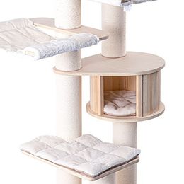 Multi Layer Solid Wood Cat Climbing Frame Large Condos Cat Tree Tower Bed and Furniture Scratching Post Accessories Pet Products