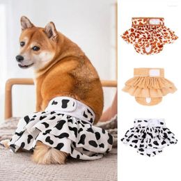 Dog Apparel Diapers Pet Menstrual Pants Washable Fastener Tape Diaper Reusable Fashionable Print Physiological Supply