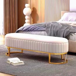 Nordic Light Luxury Home Shoe Changing Stool, Living Room Sofa Stool, Bench, Storage Stool, Storage Stool, Bedroom Bed End Stool