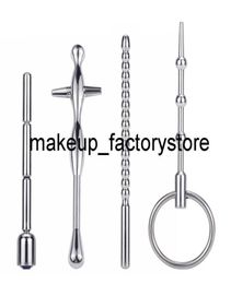 Massage New 4 Style Penis Plug Male Urethral Dilator Horse Eye Stimulation Sounding Masturbator Metal Urethral Catheter Sex Toys F7666930