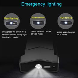 Portable Car Jump Starter 10800mAh 12V Auto Battery Booster Charger Car Emergency Booster Power Bank Starting Device Flashlight