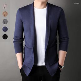 Men's Sweaters Autumn And Winter Knitted Sweater Long-sleeved Youthful Cardigan Mens Clothes